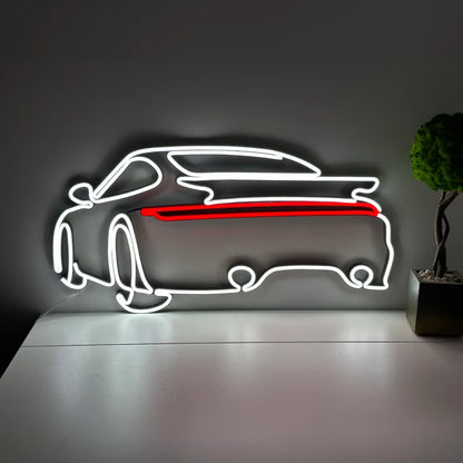911 NEON WALL DISPLAY