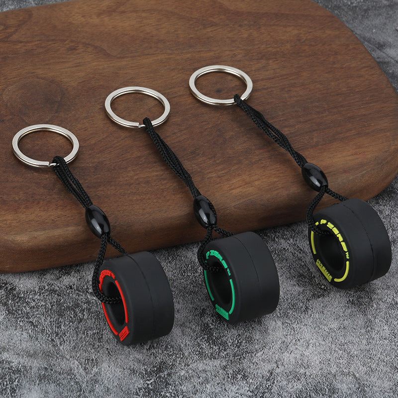F1 STYLE TYRE KEYCHAIN